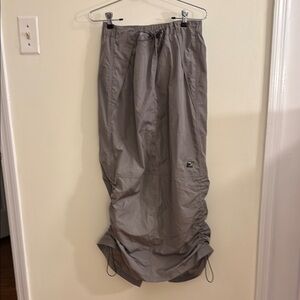iets frans…: Khaki Gray Drawstring Skirt